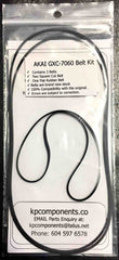 Akai GXC-7060 Belt Kit (3 Belts)