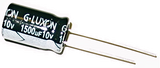 1500uF 10V 105°C Radial Electrolytic Capacitor - G-LUXON - Capacitor - KP Components Inc