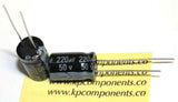 220uF 50V Capacitor 105°C Radial