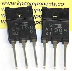 2SA1908 & 2SC5100 SANKEN Audio Power Transistor - Sanken - Transistors - KP Components Inc