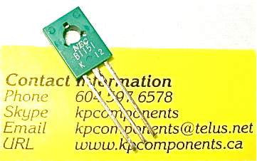 B1151_2SB1151 ; Transistor PNP 60V 5A 20W MHz, TO-126 B1151_2SB1151 ; Transistor PNP 60V 5A 20W MHz, TO-126