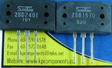 2SB1570 2SD2401 One pair Sanken Transistors - Sanken - Transistors - KP Components Inc