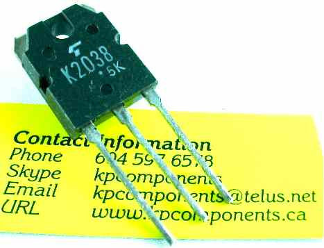 2SK2038 Mosfet K2038 High Speed – KP Components Inc.