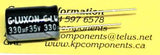 330uF 35V Capacitor 105°C