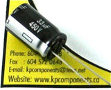 33uF 450V Capacitor 10,000 Hrs@105°C/ EEU-EE2W330S - Panasonic - Capacitor - KP Components Inc