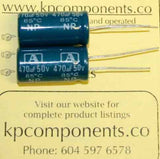 470uF 50V Bipolar Capacitor Radial