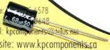 68uF 50V Capacitor 105°C