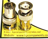 BNC male connector to PAL female adaptor