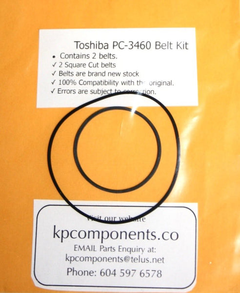 Toshiba PC-3460 Belt Kit (2 Belts) – KP Components Inc