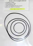 Dual C-814 Belt Kit (4 belts)