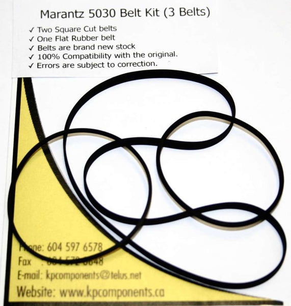 Marantz 5030 Belt Kit (3 Belts) KP Components Inc.