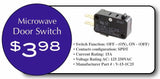 Microwave Door Switch V-15-1C25