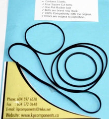 Sansui D-90 Belt Kit (5 Belts)