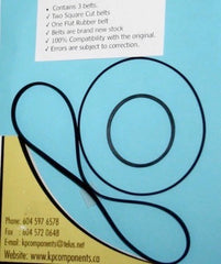 Sansui D-95M Belt Kit (3 Belts)