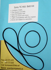 Sony TC-K61 Belt Kit (3 Belts)