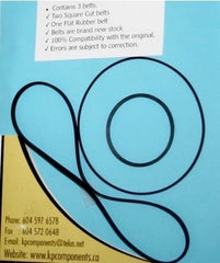 Teac A-650 Belt Kit (3 Belts)