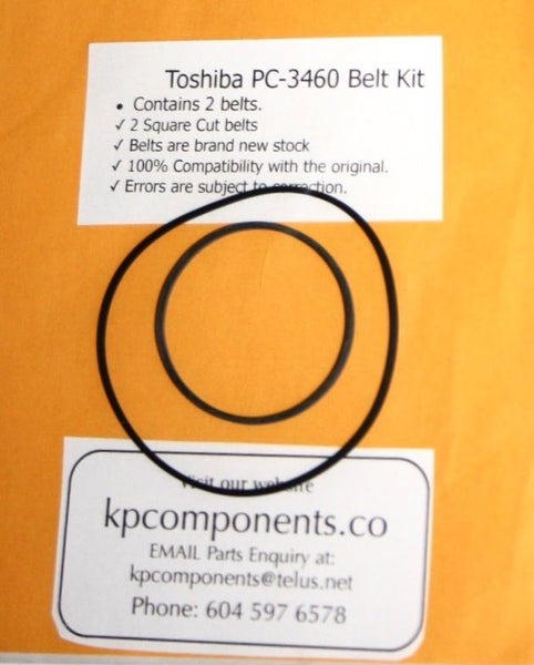 Toshiba PC-3460 Belt Kit (2 Belts) – KP Components Inc