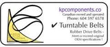 York Yorx M-2203P Turntable Belt