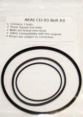 Akai CD-93 Belt Kit (3 Belts)