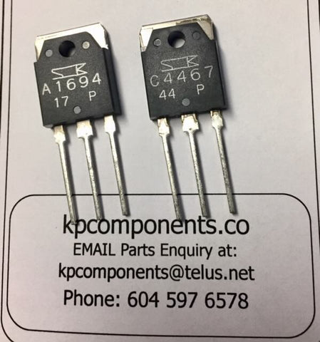 Chanzon 10 Stück 2SA1694 2SC4467 (5 Stück 2SA1694 + 5 Stück 2SC4467) TO-3P Bipolar Junction Transistor Sortiment - BJT PNP + NPN Neues Original Chanzon 10 Stück 2SA1694 2SC4467 (5 Stück 2SA1694 + 5 Stück 2SC4467) TO-3P Bipolar Junction Transistor Sortiment - BJT PNP + NPN Neues Original