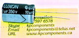 10uF 350V Capacitor 105°C Radial - G-LUXON - Capacitor - KP Components Inc