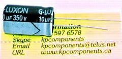 10uF 350V Capacitor 105°C Radial - G-LUXON - Capacitor - KP Components Inc