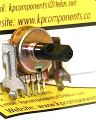 20K Ohm 16mm Potentiometer # POT-20K-A - Matsushita - Potentiometers - KP Components Inc