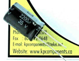 2200uF 35V CAP @105°C / ESH228M035AM7AA - Kemet - Capacitor - KP Components Inc