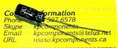 220uF 10V Capacitor 105°C High Temp, Radial Leads - vendor-unknown - Capacitor - KP Components Inc