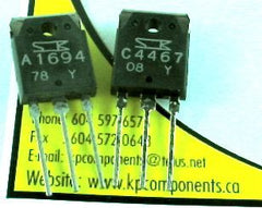 2SA1694 2SC4467 Pair of Audio Transistors - Sanken - Transistors - KP Components Inc