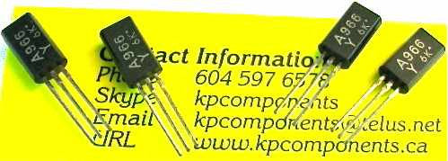 2SA966 Transistor A966 A966Y – KP Components Inc.