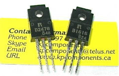 2SB1616, 2SD2478- One pair Darlington Transistors - Rohm - Transistors - KP Components Inc