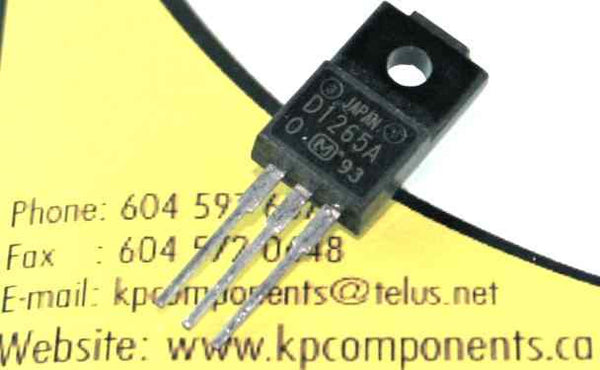 2SD1265A Transistor D1265A – KP Components Inc.