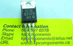 2SD2589 - 110V, 6A, Sanken Transistor - Sanken - Transistors - KP Components Inc