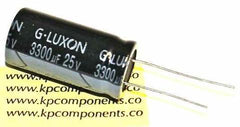 3300uF 25V Capacitor 105°C Radial