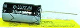 33uF 350V Capacitor High Temp Radial - G-LUXON - Capacitor - KP Components Inc