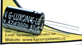 47uF 350V Capacitor @105°C, Radial Leads - G-LUXON - Capacitor - KP Components Inc