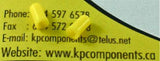 Lamp Cover Yellow/ Lamp Caps Diameter 3mm