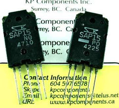 SAP15N SAP15P Pair of Sanken Transistors