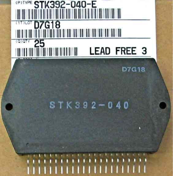 Circuit Intégré (IC) Sanyo STK392-570 - Original - Pour TV, Convergence Circuit Intégré (IC) Sanyo STK392-570 - Original - Pour TV, Convergence