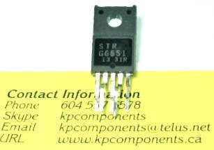 thumbnail image 2 of Sanken STR-G6551 Off-Line Quasi-Resonant Flyback Switching Regulator – TO220-5, 1PC 2 of 2